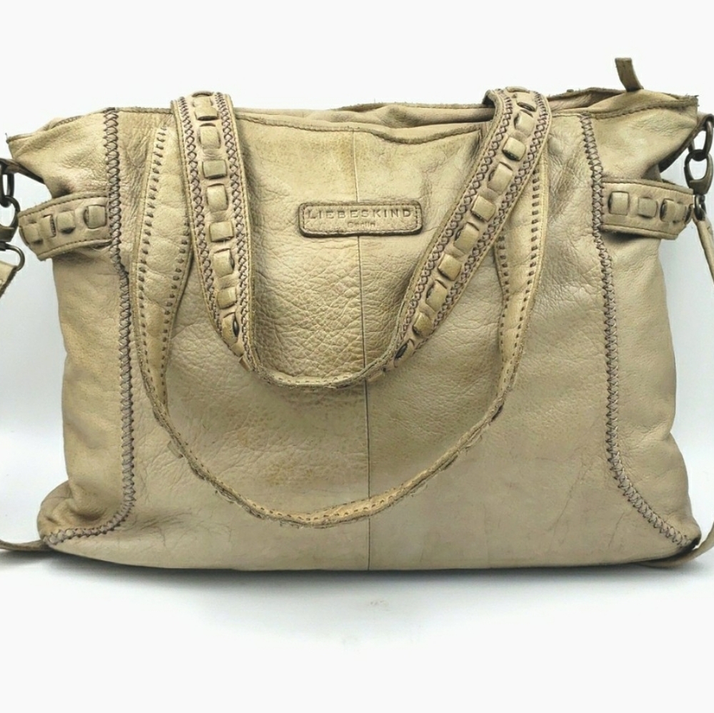 LIEBESKIND Berlin Leather Tote Hobo Crossbody Purse
